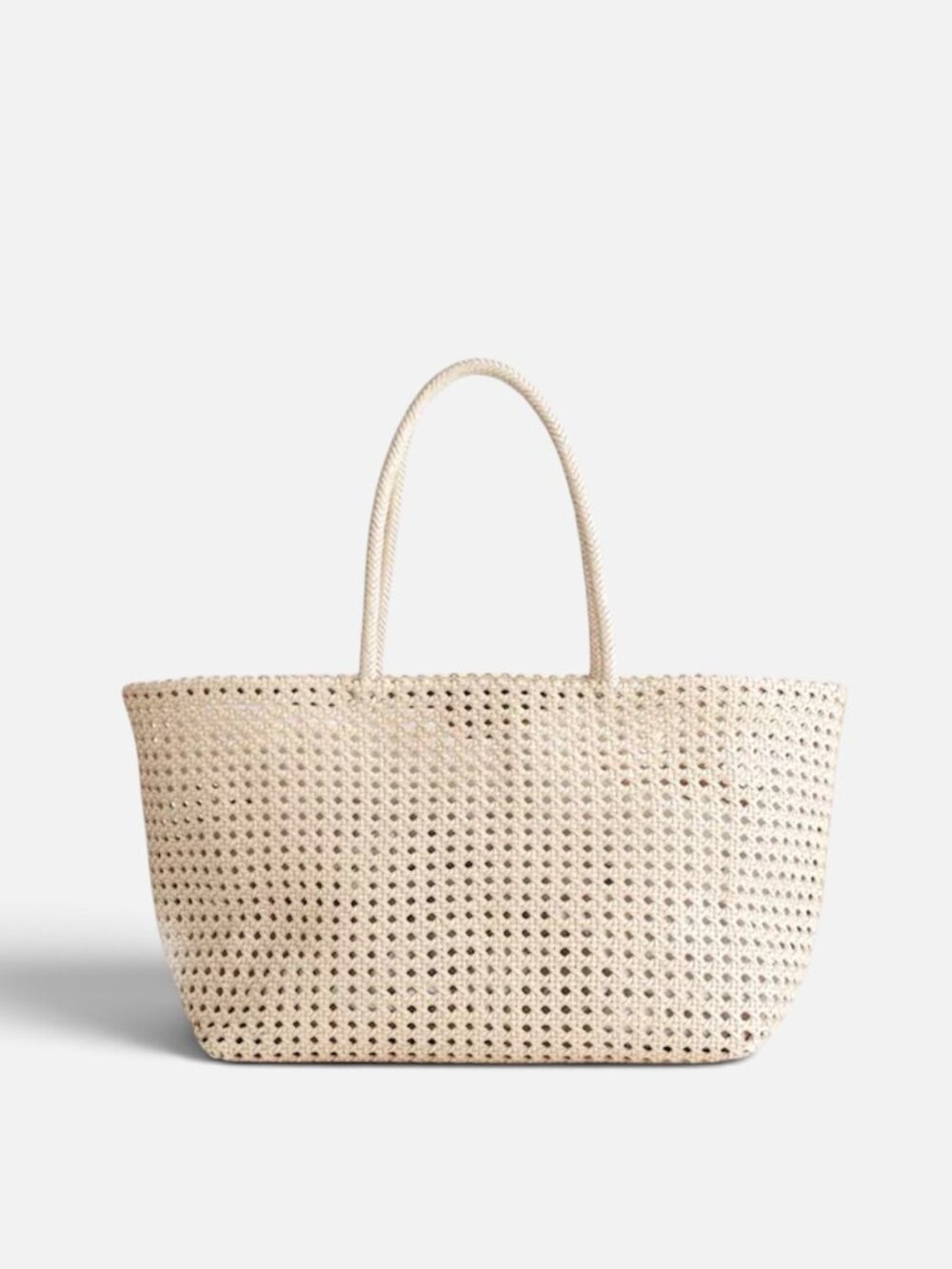 Madewell The Handwoven Cane Leather Tote